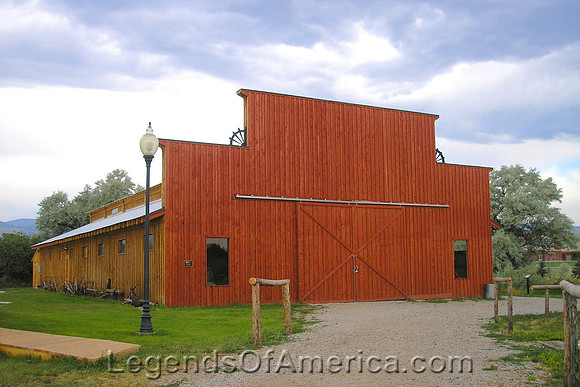Lander, WY - Dickinson Livery Stable at Pioneer Village