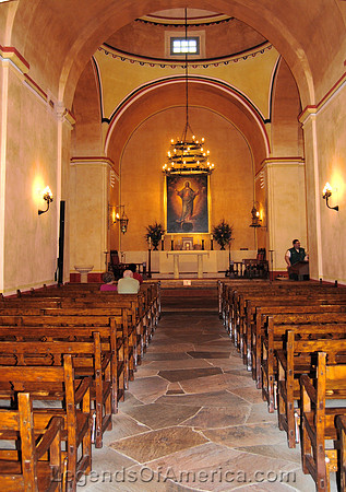 San Antonio, TX - Mission Concepcion - Church Interior - 2