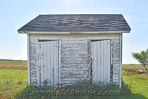 Caldwell, KS - Country School Museum Spring Creek School Coal Shed