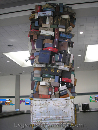 Sacramento, CA - Airport Luggage Sculpture