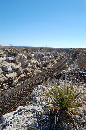 Pecos Trail, TX - Railroad Rockcut