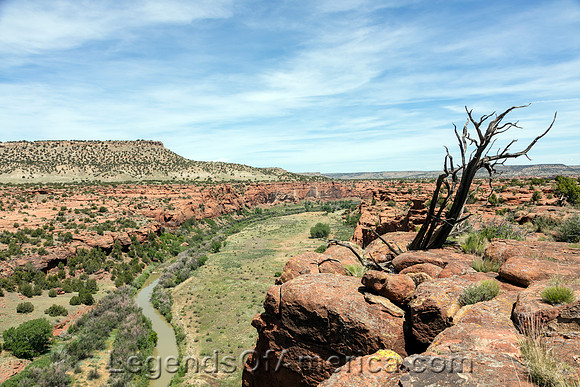 Purgatoire River in Purgatoire Canyon, CO