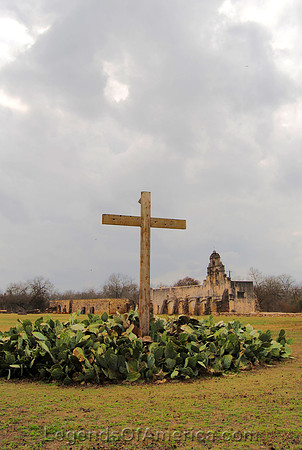 San Antonio, TX - Mission San Juan - Cross