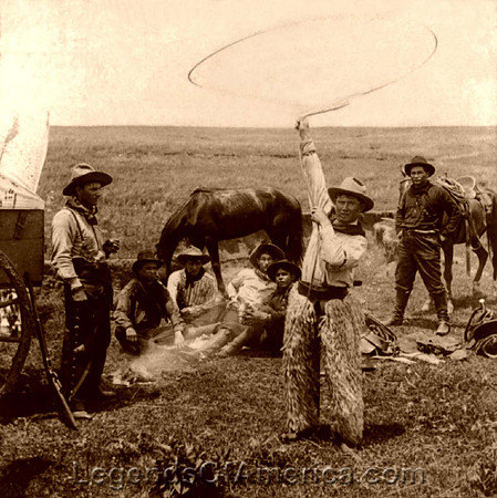 Fancy Roping In Oklahoma 1906
