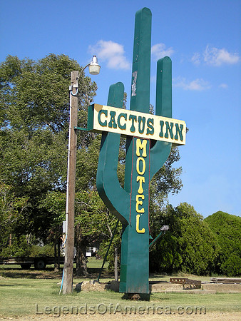 McLean, TX -  Cactus Inn Sign