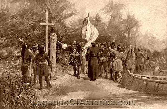 European explorers arriving in the New World
