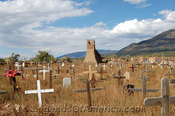 Taos Pueblo, NM - Cemetery and Mission