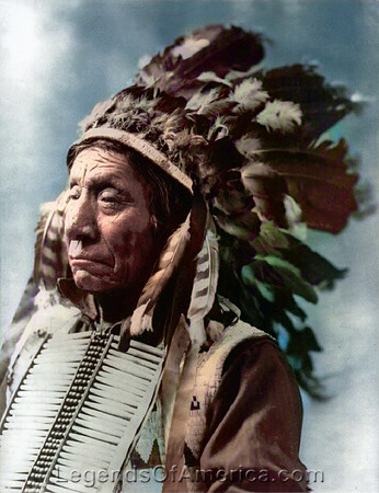Oglala Lakota Sioux - Chief Red Cloud, 1900 (Color)