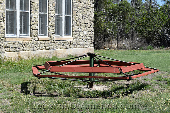 Ludell, KS - Old Grade School merry-go-round