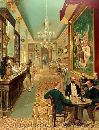 New York City, NY - Hoffman House Bar, 1890