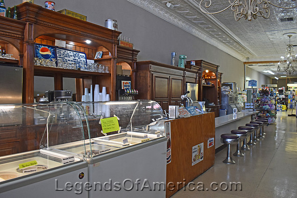 Howard, KS - Batsons Drug Store Interior