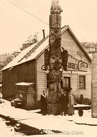 Ketchikan, AK - Totem Pole, 1919