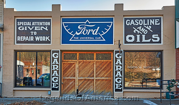 Brownville, NE - Old Car Dealership Museum