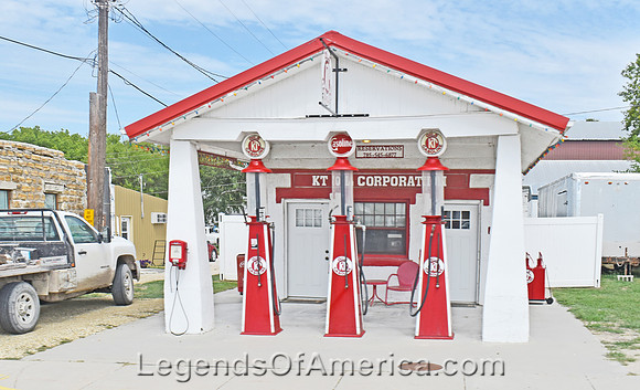 Cawker City, KS - Restored Gas Station