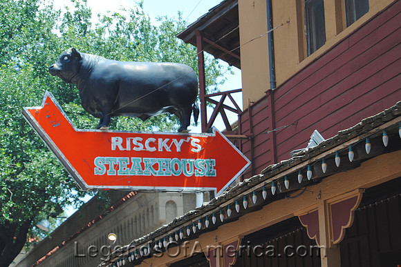 Fort Worth, TX - Risckys Sign
