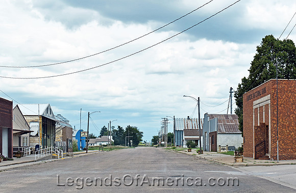 Agra, KS - Main Street