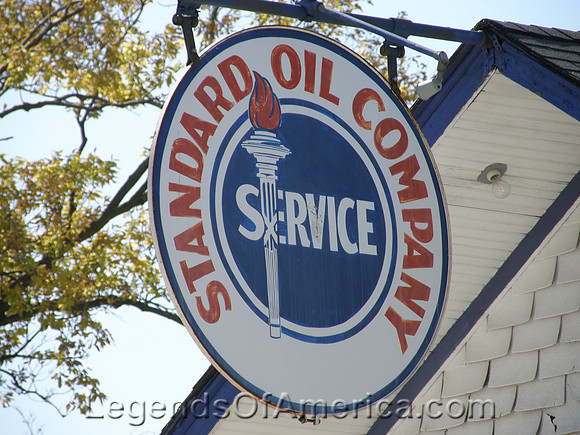 Odell, IL - Standard Station Sign