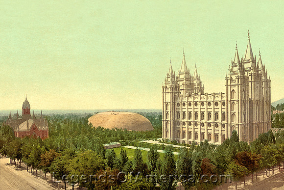Salt Lake City, UT - Temple Square, around 1900