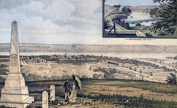 Fort Riley, KS - View, 1887