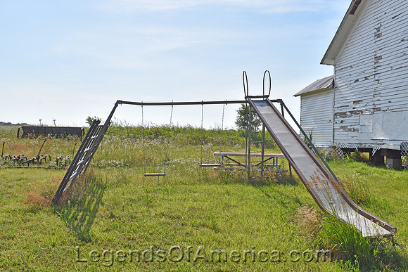 Caldwell, KS - Country School Museum Bellview School Play Equipment