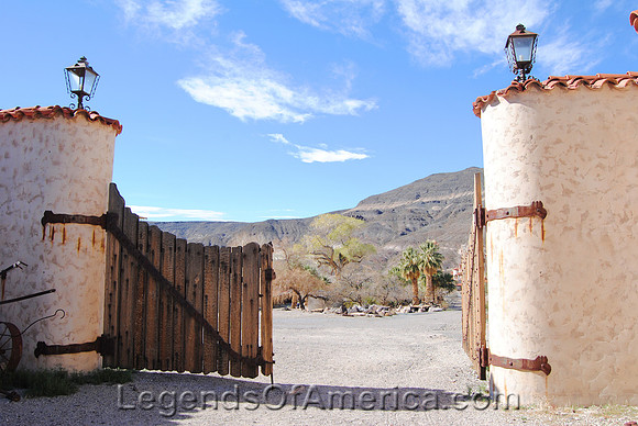 Scotty's Castle, CA - Landscape From Stable Doors
